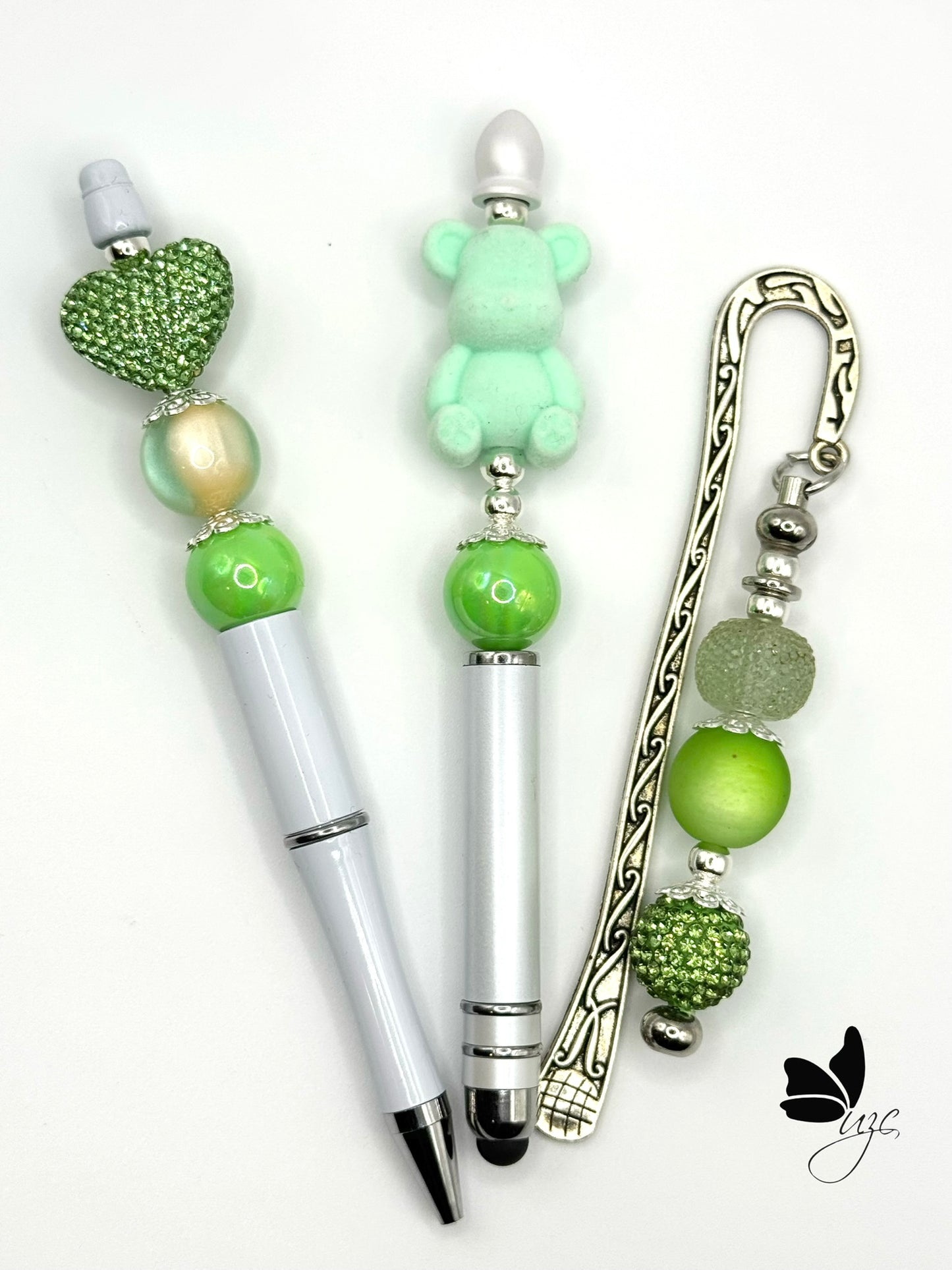 “Mint Dreams” Beaded Gift Set – Pen, Stylus & Bookmark