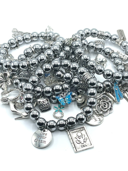 Silver Single With Charms