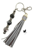 Grey Keychain/Pocketbook Charm