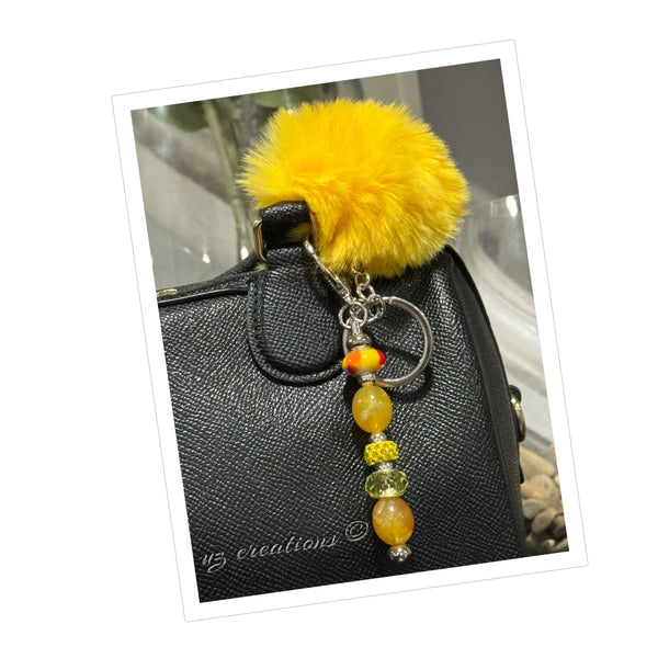 Yellow Keychain/Pocketbook Charm