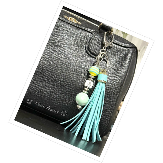 Teal Green Keychain/Pocketbook Charm