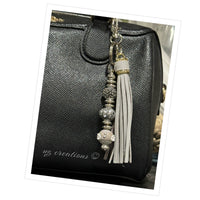 Grey Keychain/Pocketbook Charm