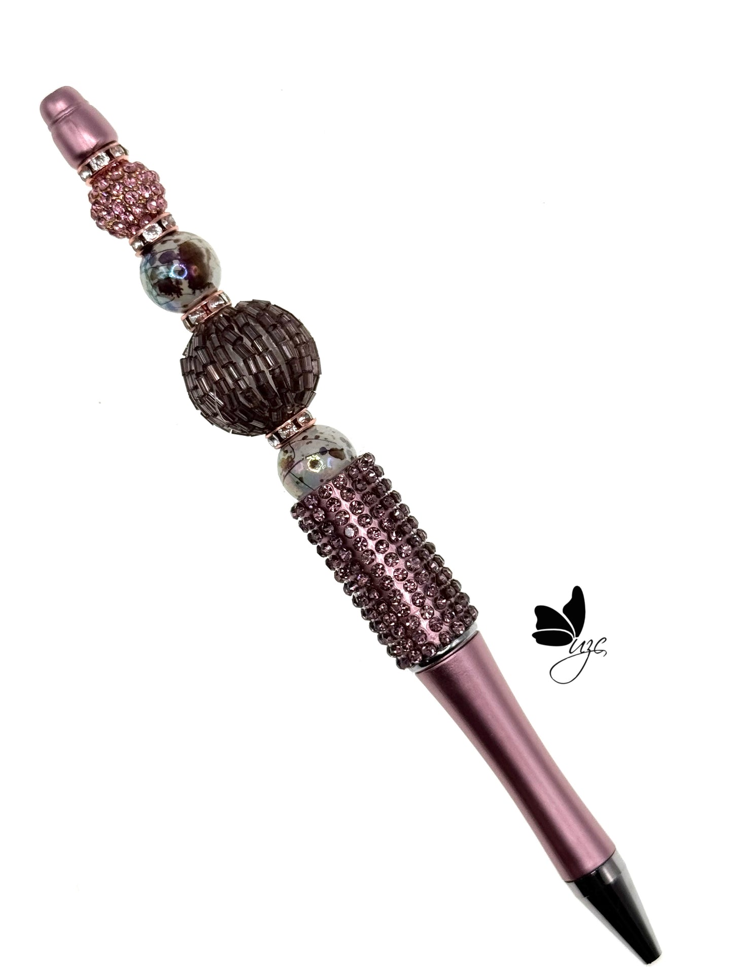 Seeded Rhinestone Beaded Pen