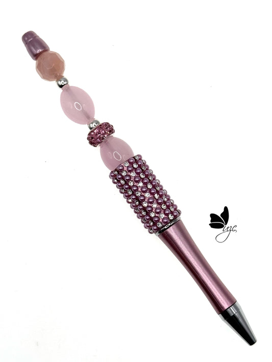 Champagne Rhinestone Beaded Pen