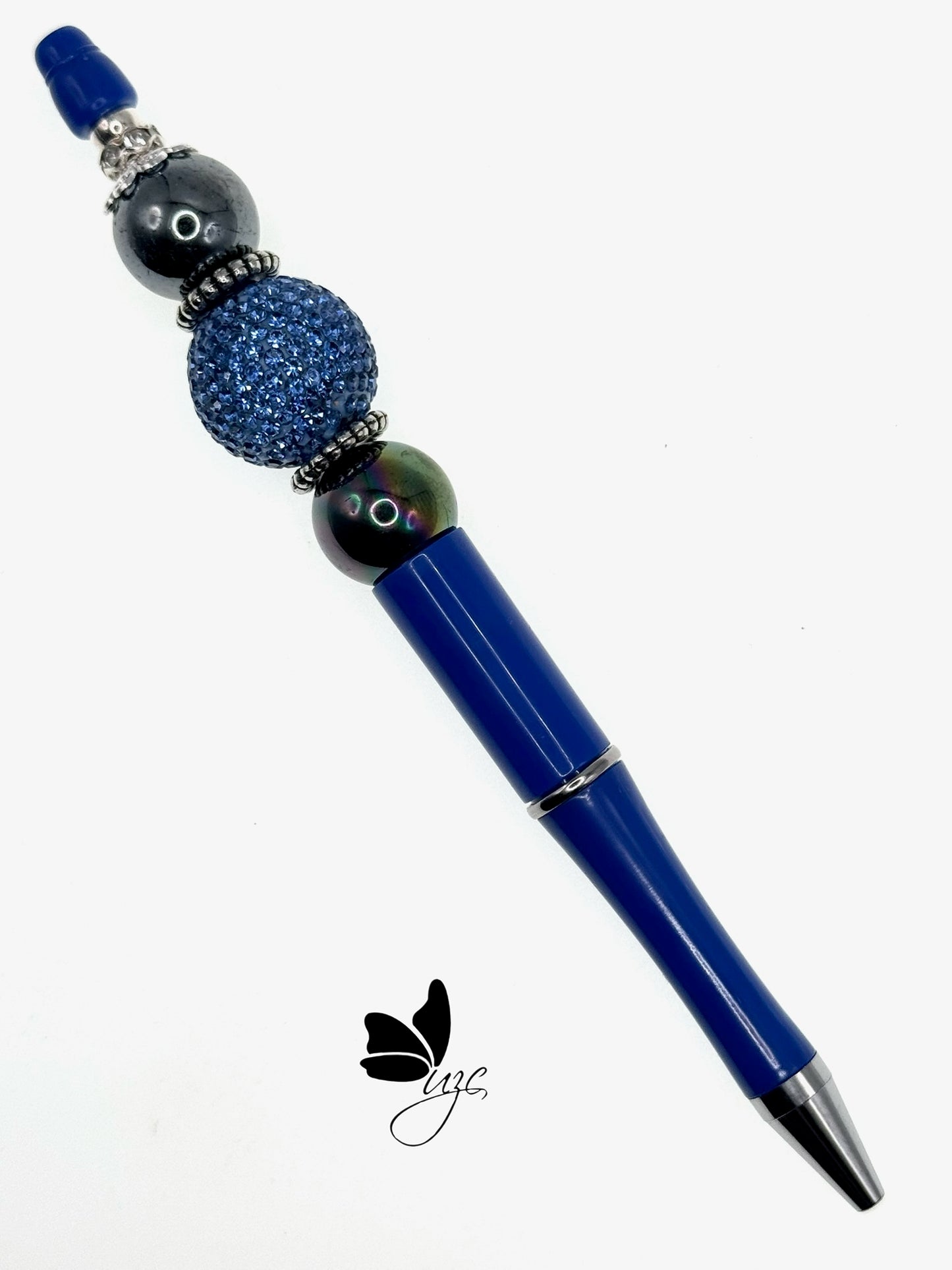 Blue Beaded Pen