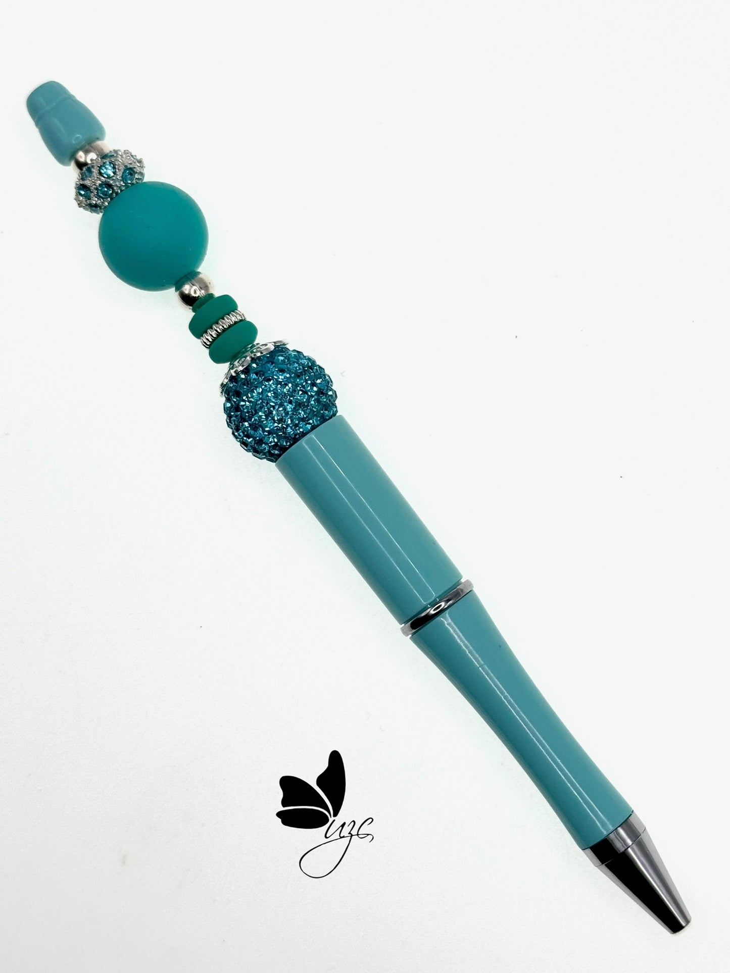 Blue Beaded Pen