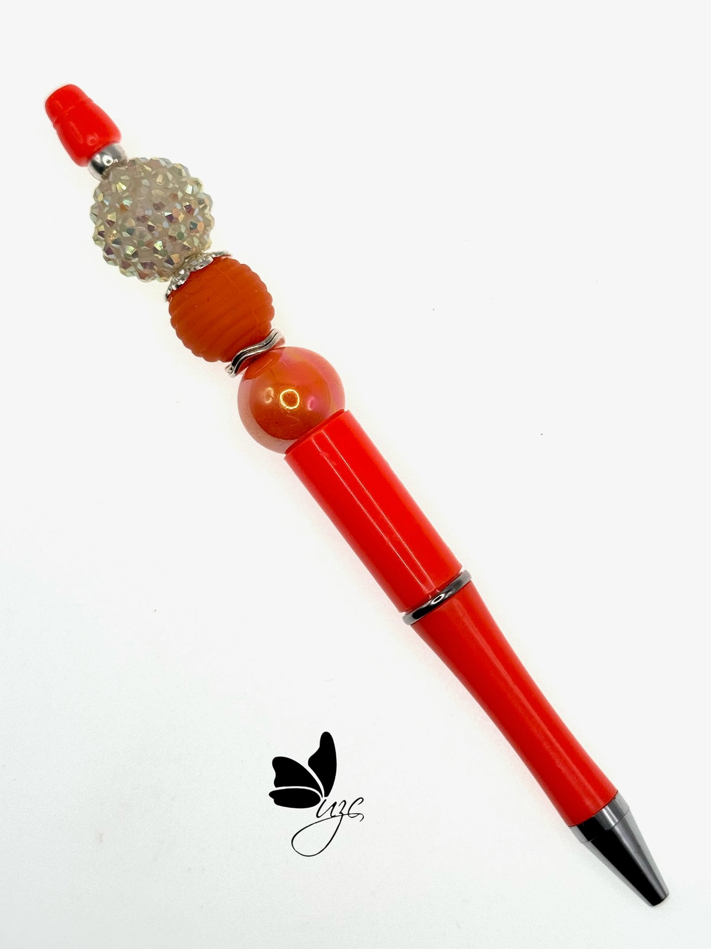 Orange Beaded Pens