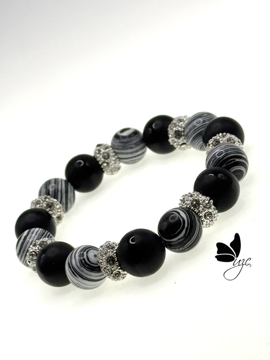 Monochrome Elegance Bracelet