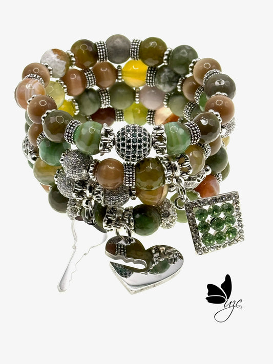 Nature's Harmony Charm Bracelet Set