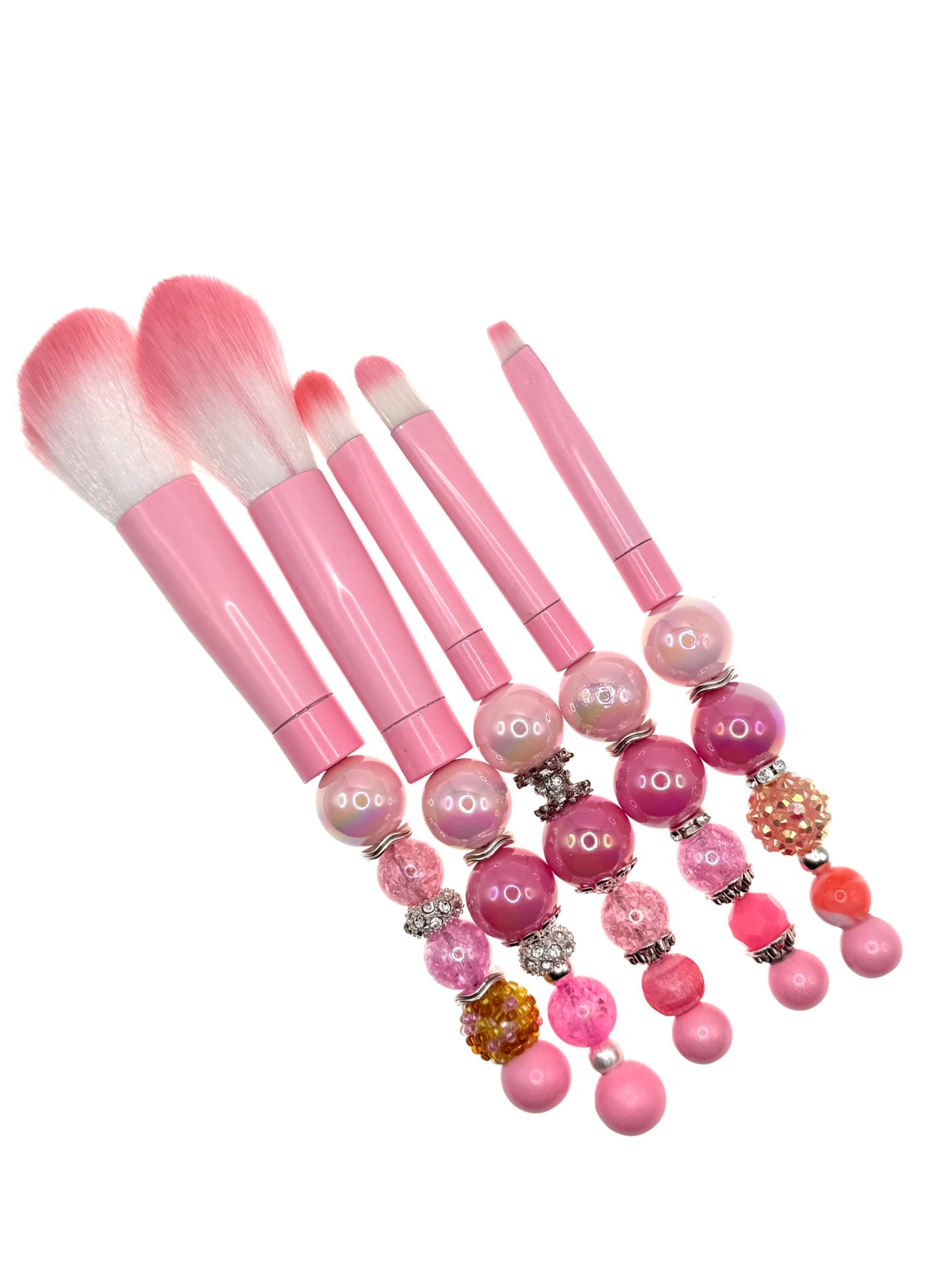 Blush Beauty Beaded Makeup Brush Set